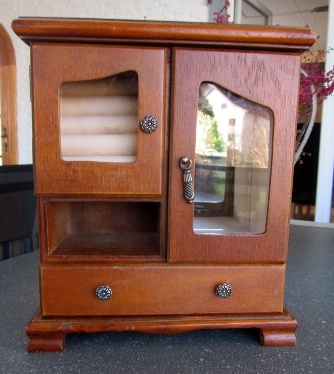 5-Schichten Holz Schmuckkästchen Retro
