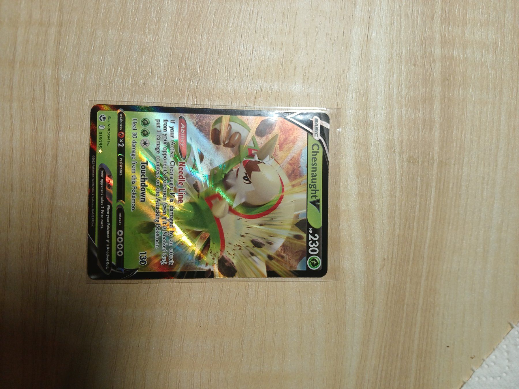 Pokémon Sammelbilder & Trading cards: Chesnaught V 015 Pokemon Silver Tempest EN – Gebraucht aus Bülach von PokeGoods.ch