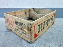 alte Holzkiste Kiste Seifenkiste HENCO HENKEL & CIE BASEL