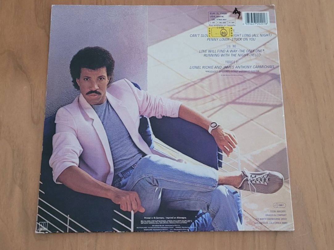 Schallplatten: LP Lionel Richie – Gebraucht aus Martigny von MZ-67 1