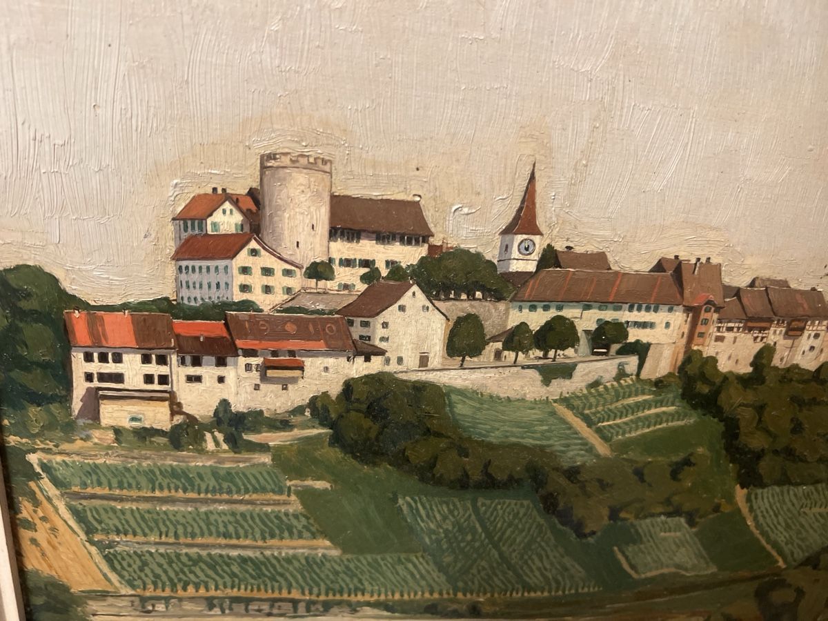 Dipinti: Gemälde M. Greuter , Original mit Rahmen 78x60cm – Usato da Rorschach venduto da TimelessTrading 1