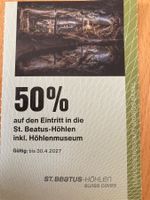 Gutschein für St. Beatus-Höhlen 50% Rabatt auf den Eintritt