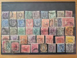 Briefmarken weltweit auf Karte P2 Zustand gemäss Bilder