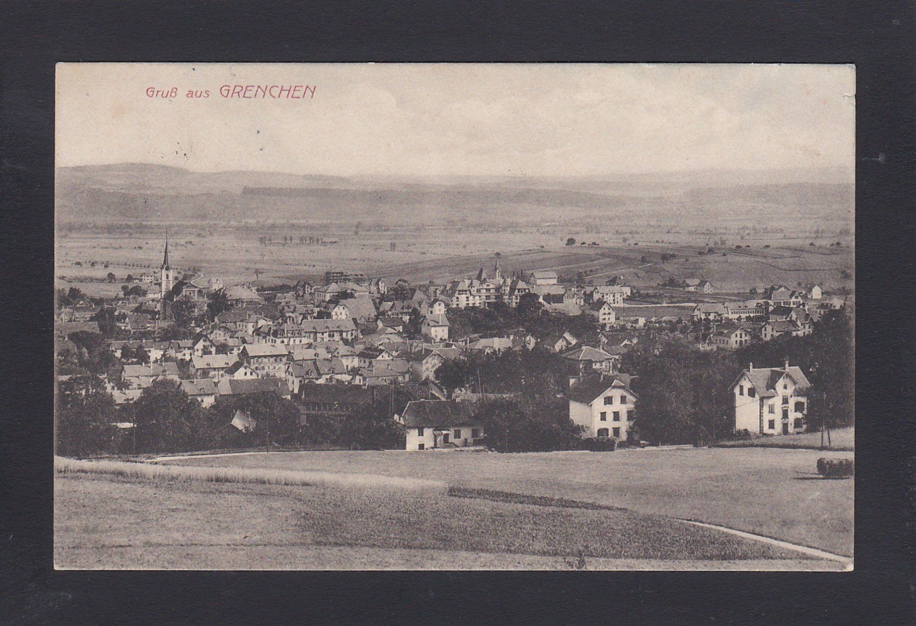 Ansichtskarten: GRENCHEN 1918 – Gebraucht aus Reiden von cinfis