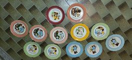 Assiettes à fondue Nyon - décorées à la main