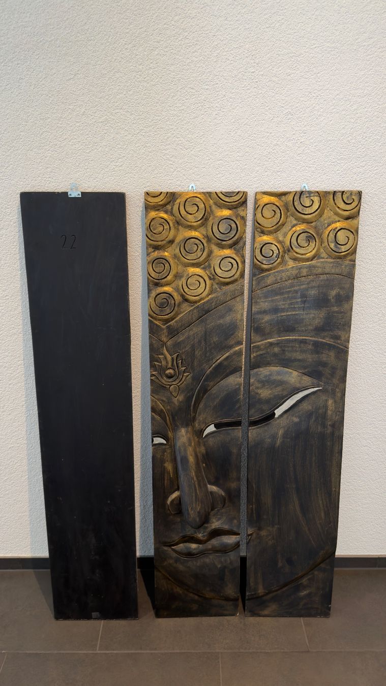 Holzschnitte: Buddha Wandbild-Holzrelief – Gebraucht aus Frick von sku_rm7n 1