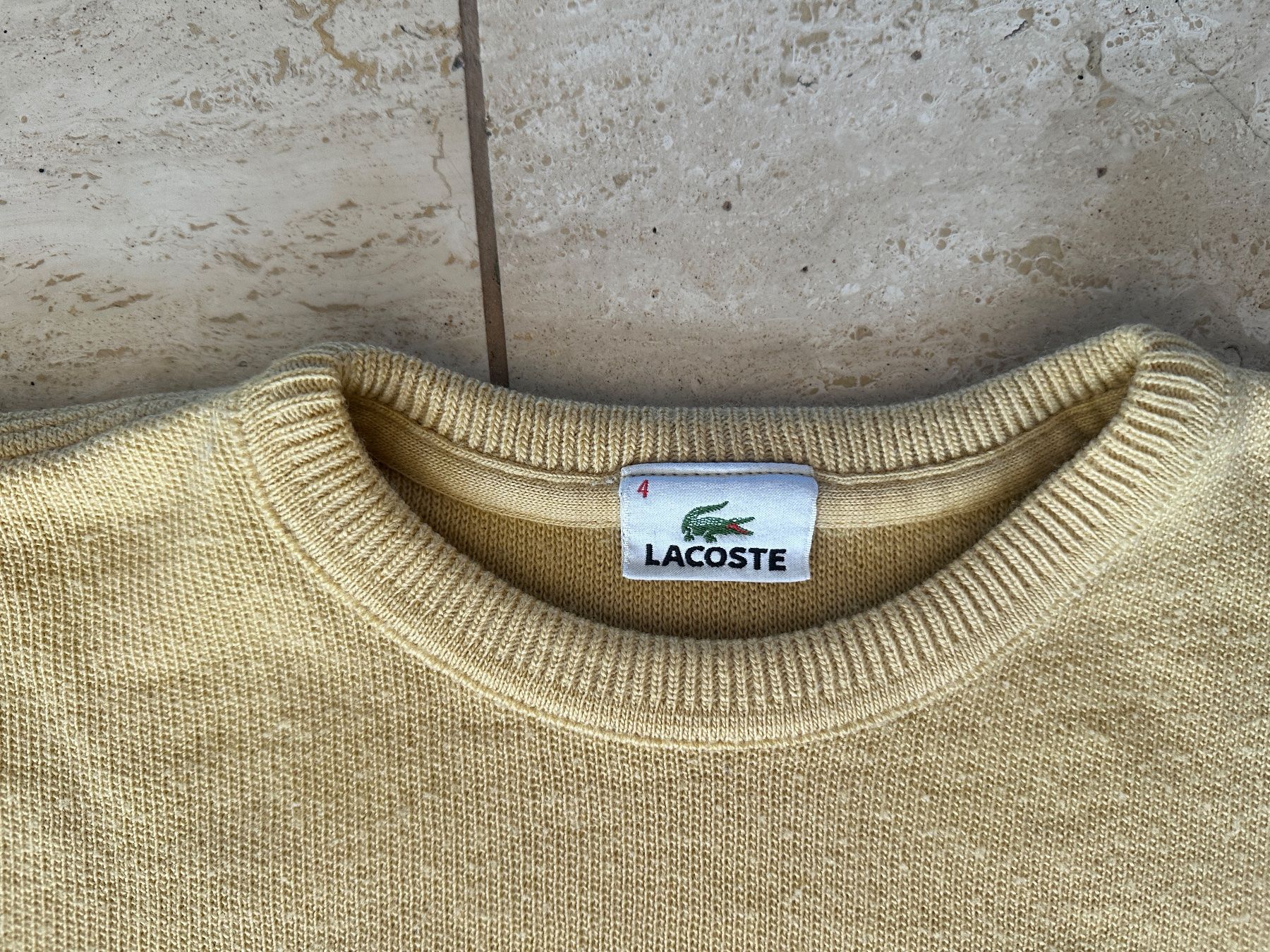 Lacoste Maglioni & Felpe: Vintage Lacoste Pullover gelb Grösse 4/M – Usato da Zürich venduto da tim_bhk7 1
