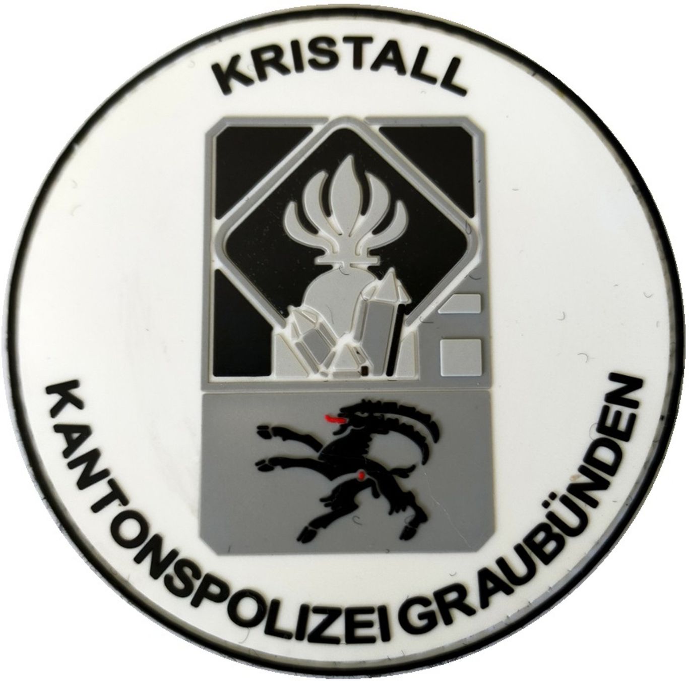 Swiss Placchette & Badge: KaPo Graubünden Kristall  Sammlung Polizei mit Klett. – Nuovo e nell'imballaggio originale da Emmenbrücke venduto da F.ingl-1947