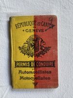 Permis conduire Canton Genève Führerschein Motorrad auto