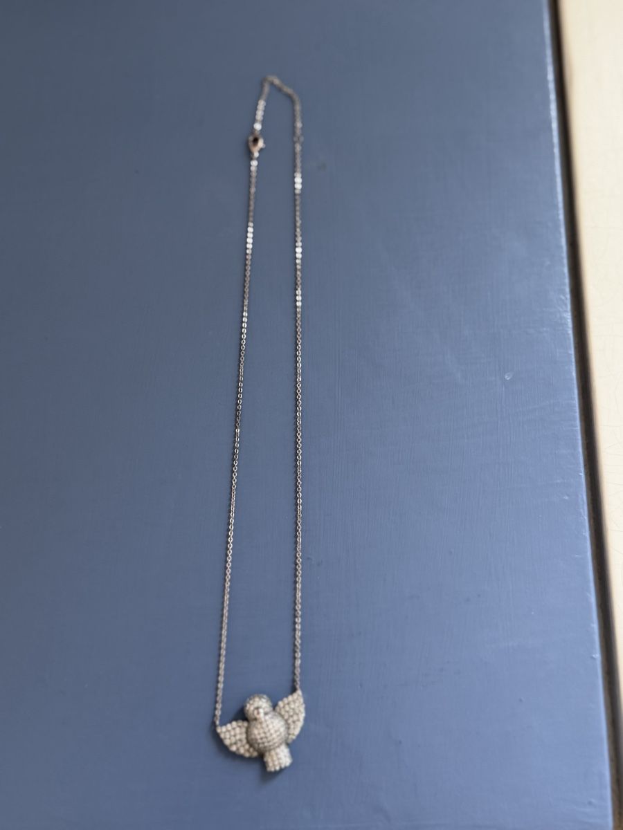 Catenine: Dove necklace with zirconia, silver-plated – Usato da Winterthur venduto da adriana_1000 1