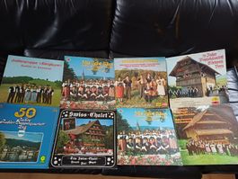 Schallplatten-Sammlung Schweizer Jodelchöre, Folklore 8St.