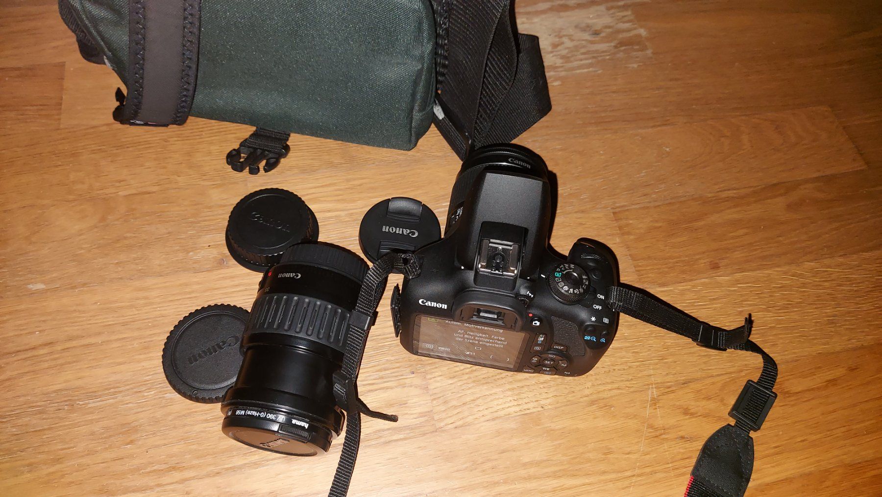 Canon Kamera: Canon Eos 2000D neuwertig mit 2 Objektive,Wlan, 24 megapixel – Neu (gemäss Beschreibung) aus Hohenrain von ML-DD 2
