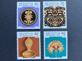 Pro Patria 1992 - komplette Serie ** (ZNr 235 bis 238)