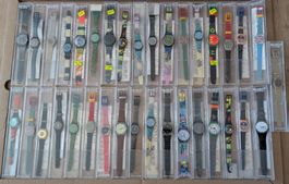 35 Stück Swatch Uhren