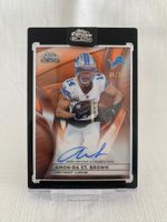 Topps Chrome Black NFL / Amon-Ra St. Brown On Card Auto /25