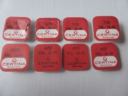 CERTINA Werk-Teile cal. 25-45 , nicht mehr erhältlich - !