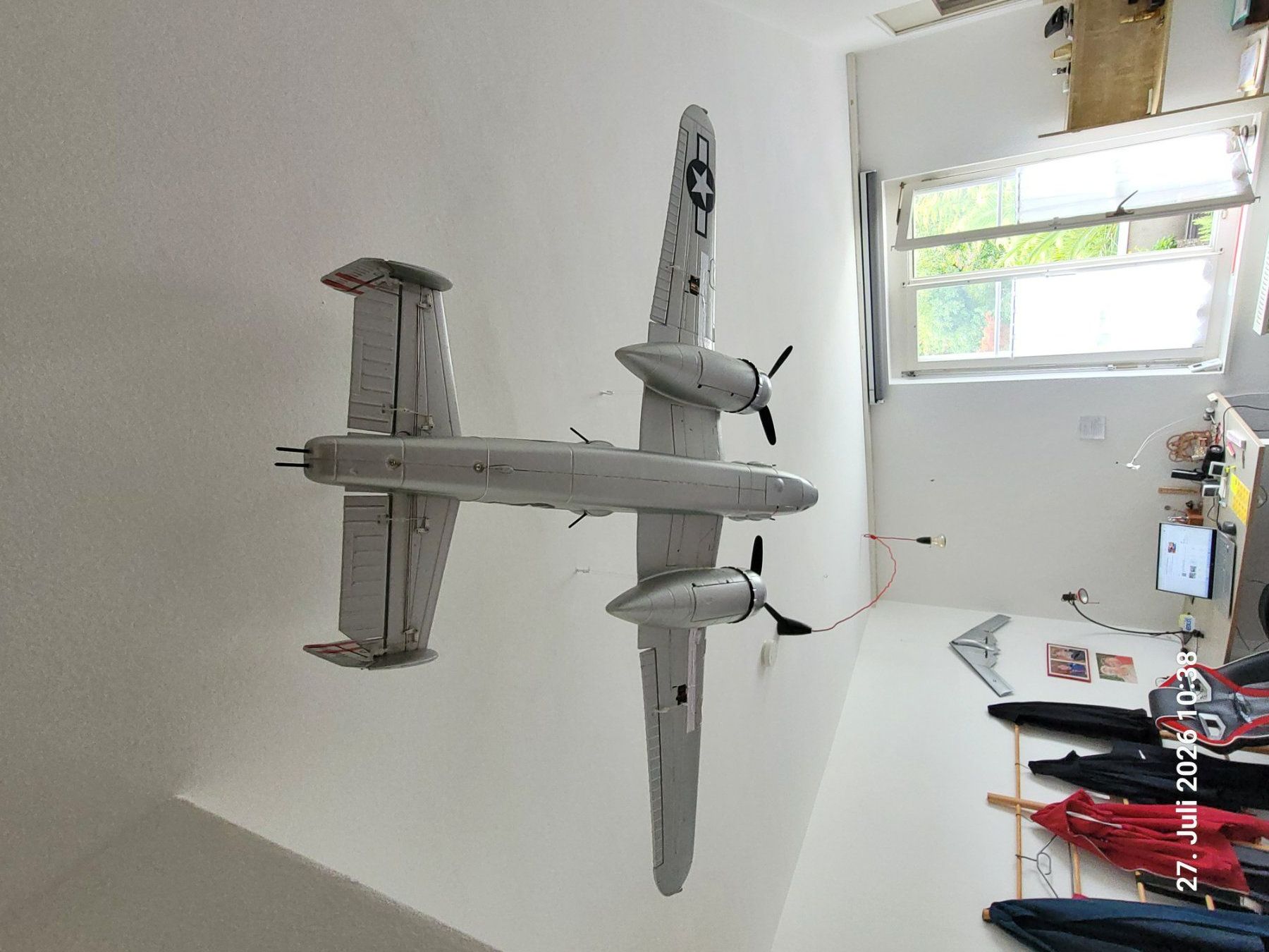 FMS RC Modellbau: FMS B-25 MITCHEL EPO MODELL PNP SILBER – Neu (gemäss Beschreibung) aus Solothurn von Muse1998 2