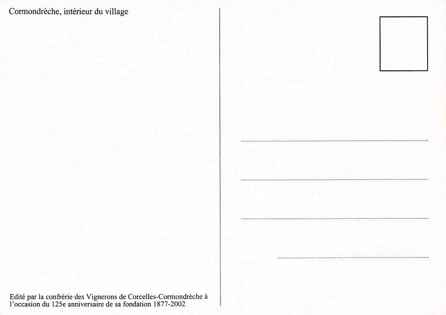 Cartoline postali: REPRO Cormondrèche, intérieur du village – Usato da Frauenfeld venduto da POML 1