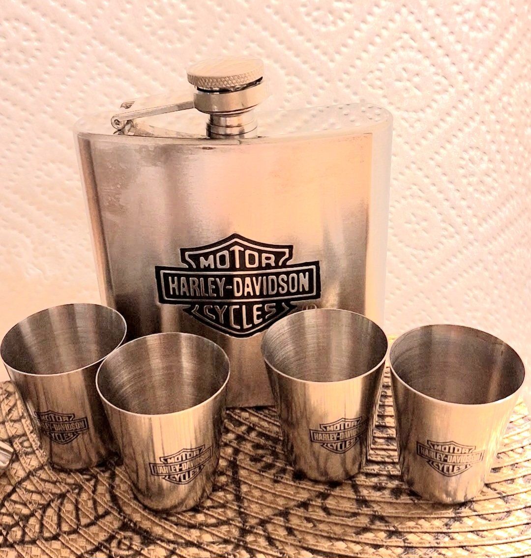 Altro: Harley Davidson Flachmann-Set, Top Zustand – Nuovo e nell'imballaggio originale da Brugg AG venduto da bacbac5757 2