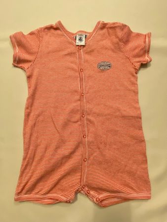 Petit Bateau Strampler Overall kurz Gr 86 gestreift