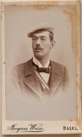 CDV H. Barth, phil., Basel, 1894 - Studenten Zofingia