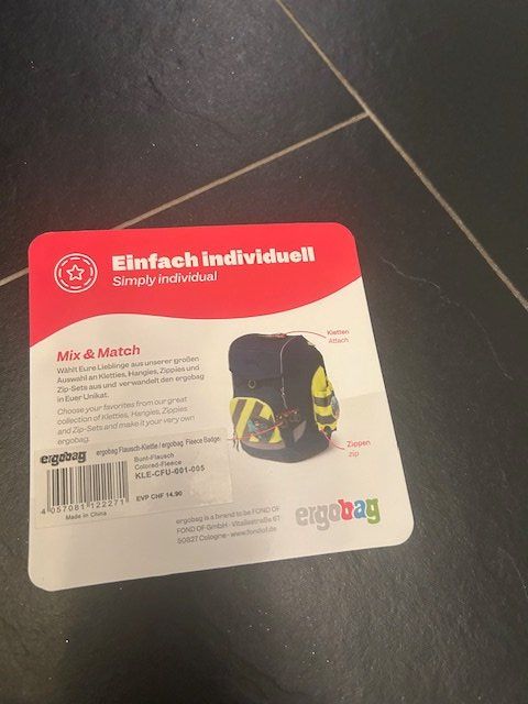 Sticker: !! NEU !! Flausch-Kletties Ergobag – Nuovo e nell'imballaggio originale da Niederlenz venduto da nad_7g5w 1