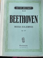 Missa solemnis von Beethoven Klavierauszug Breitkopf