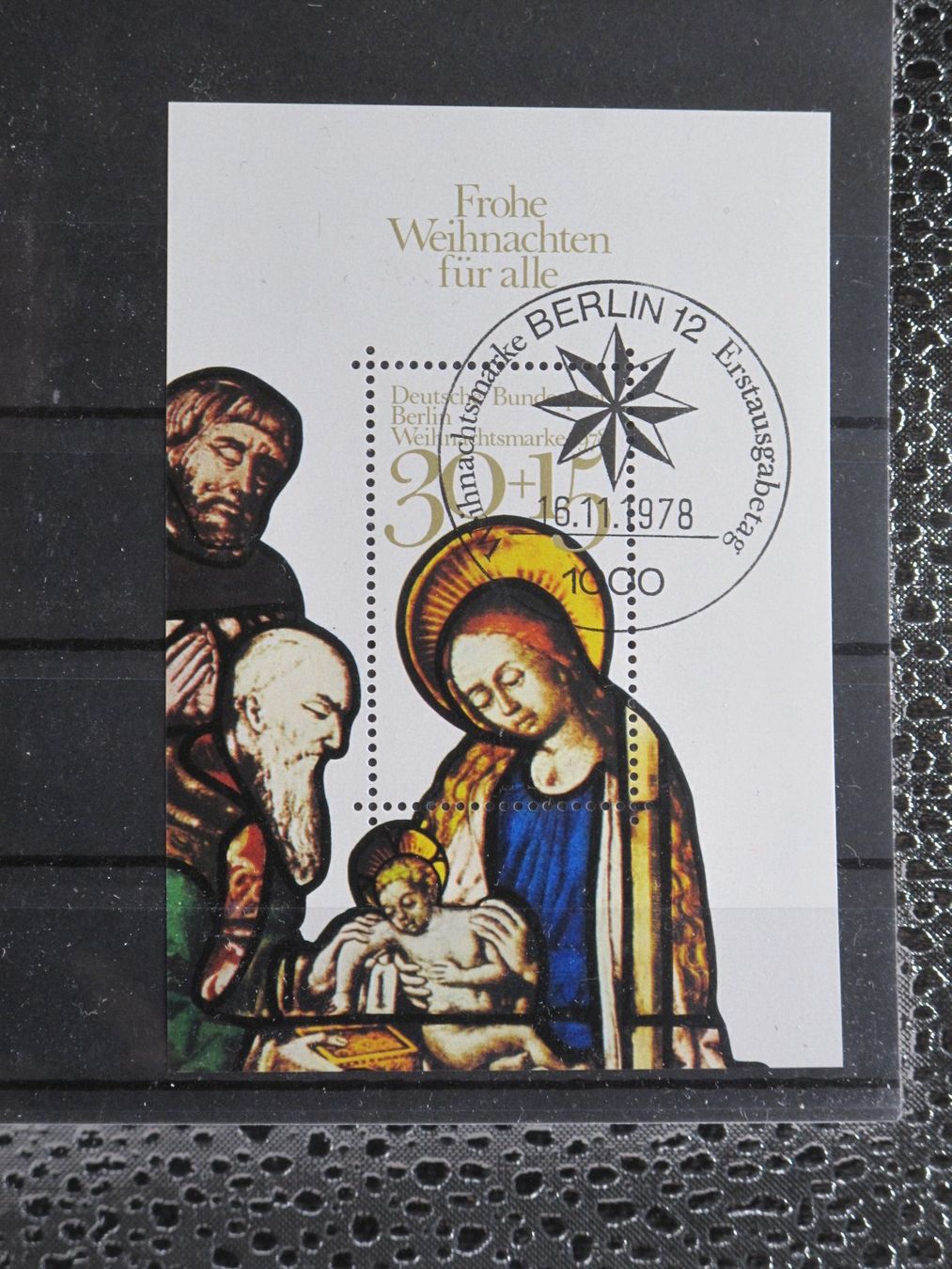 Tutti i francobolli: Berlin 1978 Weihnachten Block 7 ET – Usato da Wil SG venduto da fva01