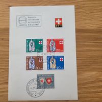 Dokument PTT Lausanne 1957 Pro Patria