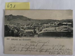 Gruss aus Einsiedeln, 1906 mit Stempel