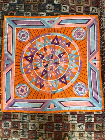 Hermes silk scarf