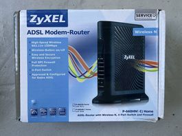 Router Zyxel P-660HN WLAN-Box gebraucht in Originalbox