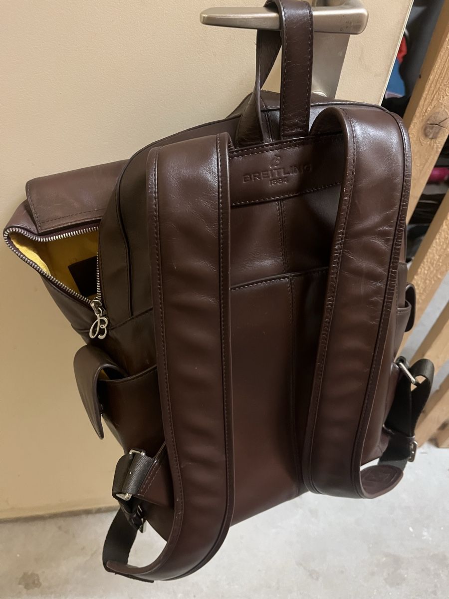 Breitling Sacs à dos: Breitling Leder Rucksack – D'occasion à Zermatt par B.15.v02 2