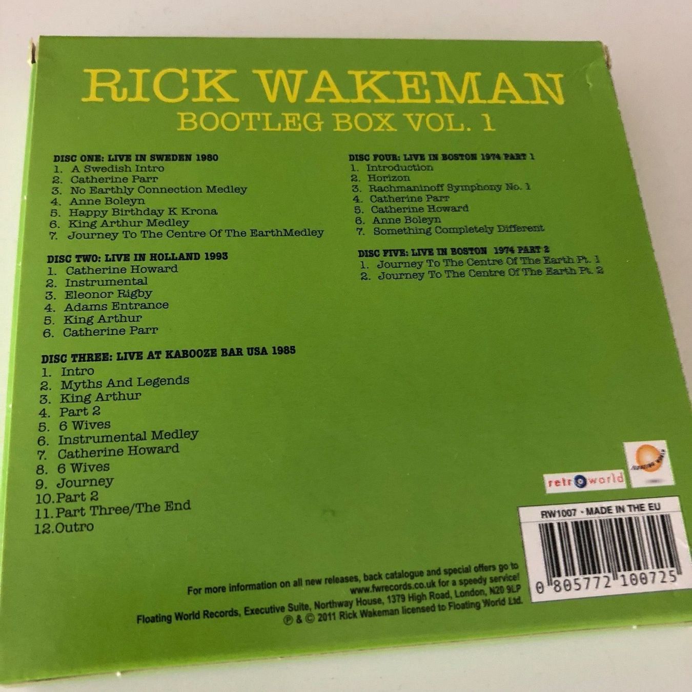 CD: Rick Wakeman – Usato da Weggis venduto da Steff125ch 1