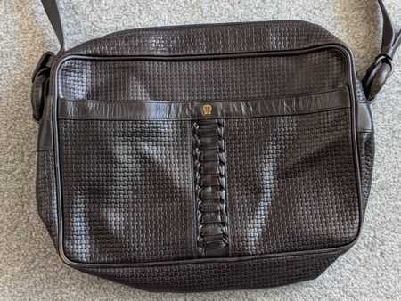 Tasche Leder braun geflochten AIGNER guter Zustand