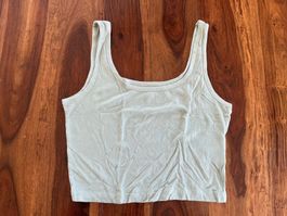 Débardeur d'été Shein vert clair côtelé taille XS