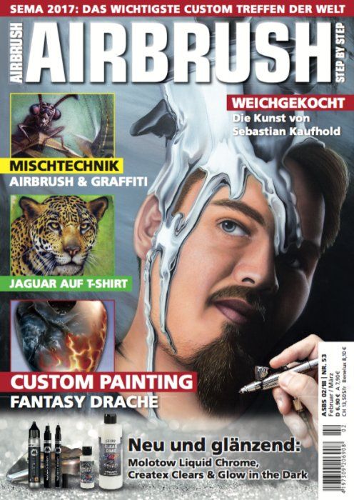 Riviste & Magazine: Airbrush Step by Step 02/18 - Nr. 53 – Nuovo (secondo la descrizione) da Reiden venduto da mirtox