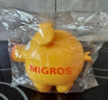 Miggys migros Kultschwein Kässeli , Sparschweinchen , NEU !