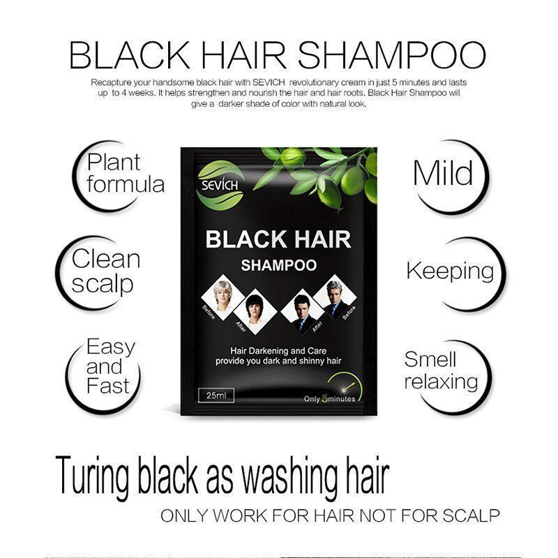 Färbemittel: Sevich Schwarz Haar Farbstoff Shampoo – Neu und originalverpackt aus Uerkheim von Justi.y 4