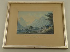 STACHELBERG & LINTHAL, GLARUS, AQUATINTA UM 1830