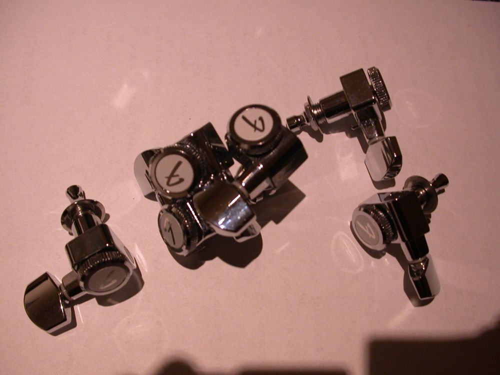 fender stratocaster 2 pins locking keys (tuners) ganzes set (Gebraucht ...