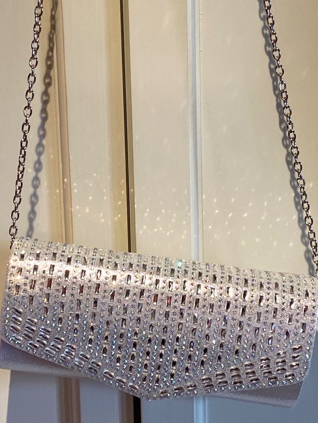Borse da donna: HANDTASCHE -CHIC-CLUTCH,SILBER GLITZER – Nuovo (secondo la descrizione) da Meienried venduto da ManuelaBoutique 2