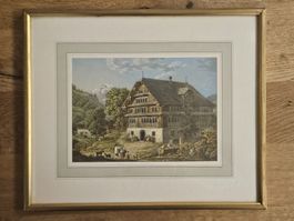 Lithografie Lory fils – Unterwalden, Titlis