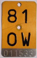 Mofa Töffli Obwalden OW 81