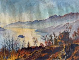 Original W. Metz Öl auf Leinwand 1962