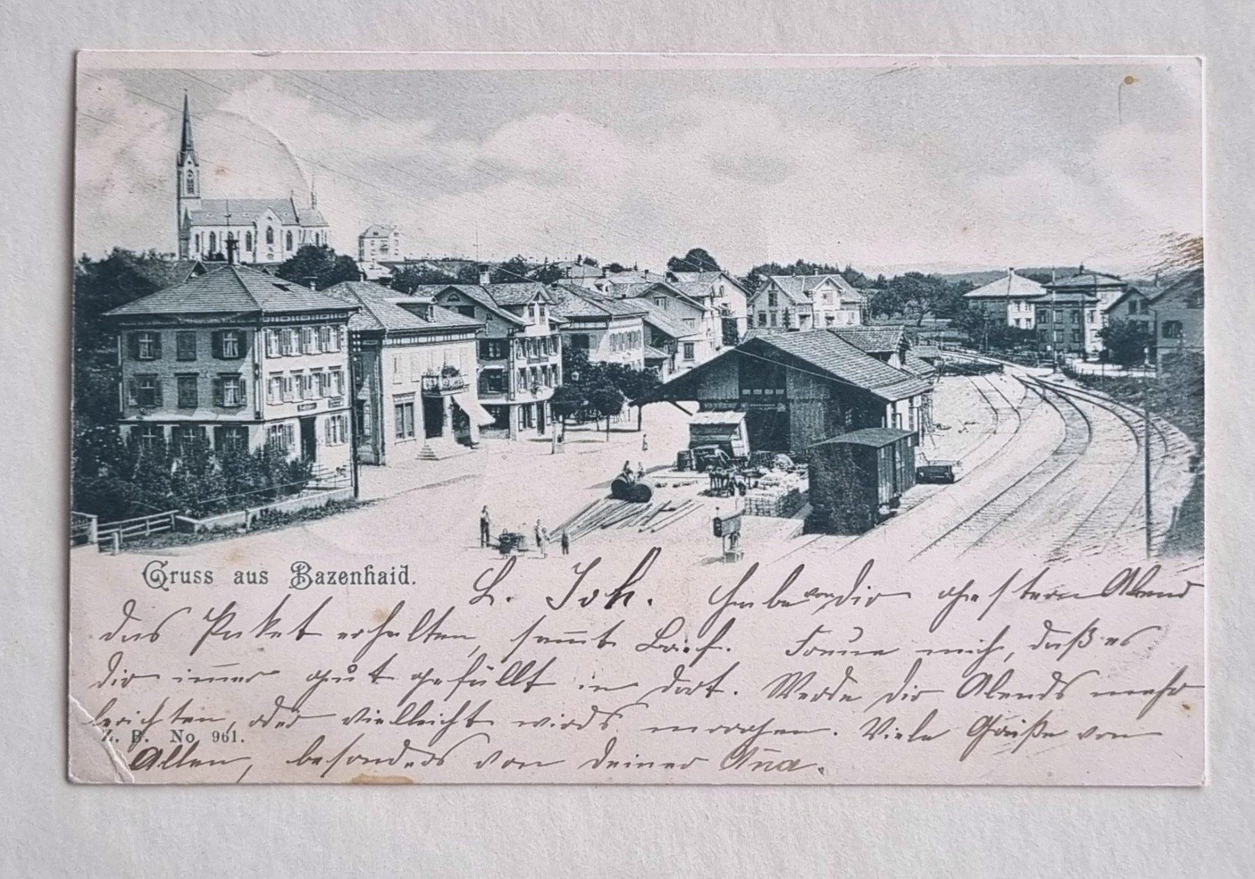 Cartes postales: Bazenheid - Bahnhof - 1914 – D'occasion à Rothrist par RROENK