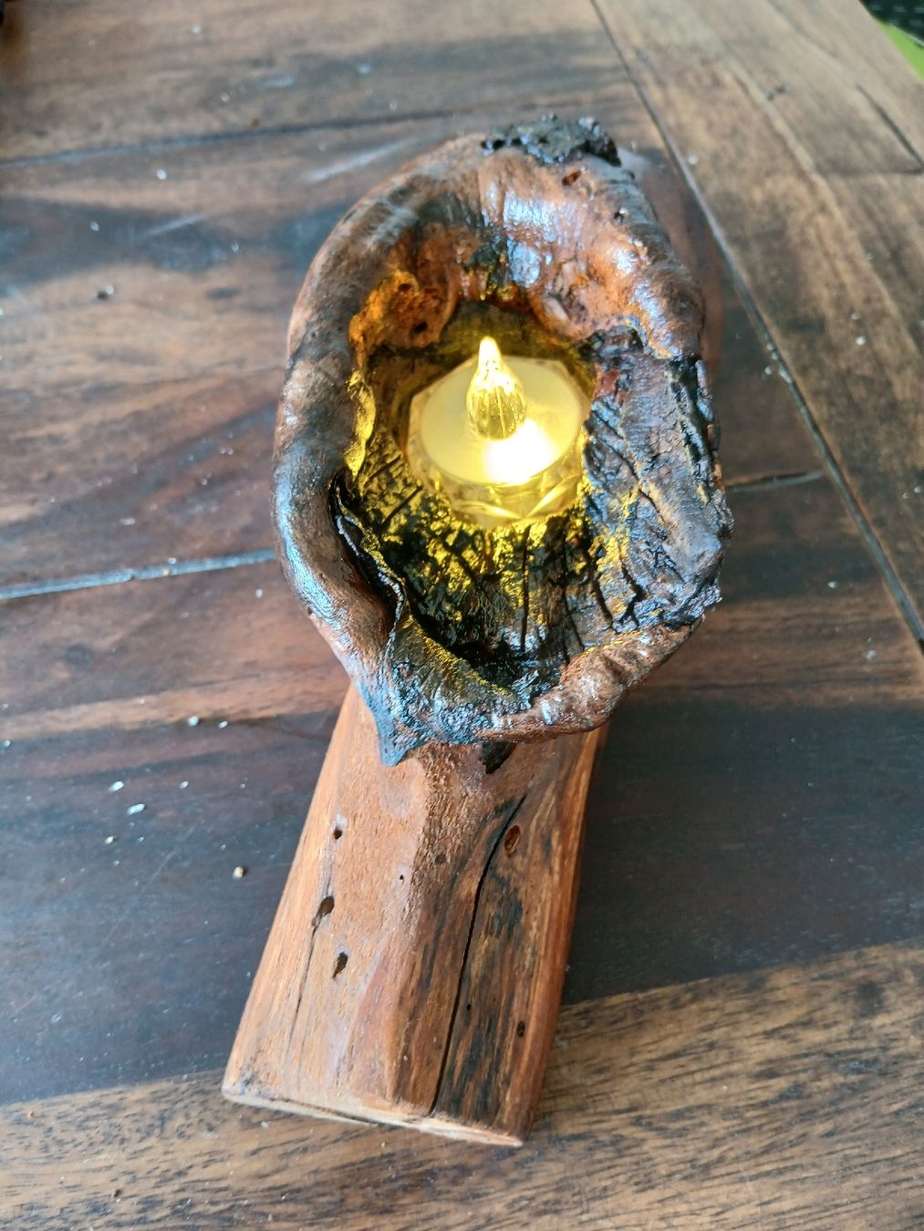 Tutte le decorazioni: Teelichthalter aus Holz mit LED – Nuovo e nell'imballaggio originale da Grosswangen venduto da hans0122 1