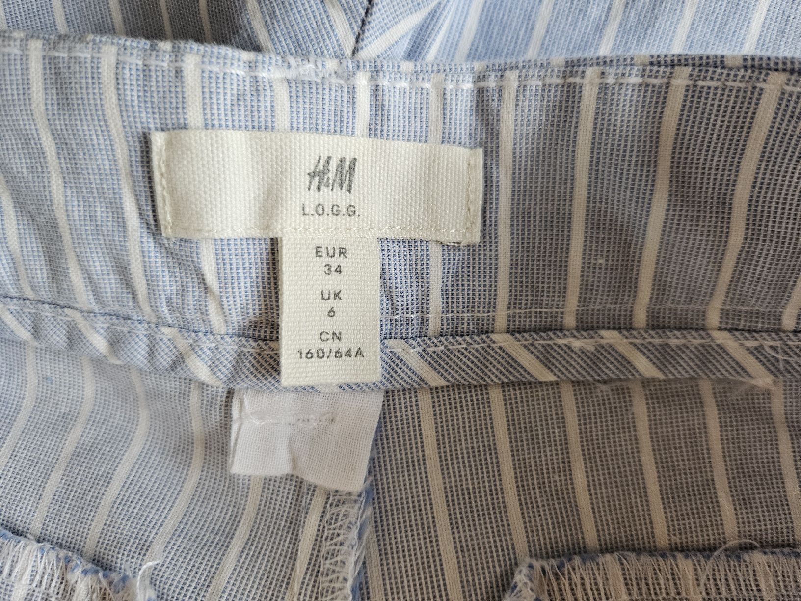 H&M Pantaloni: H&M Sommer-Shorts, gestreift, Gr. 34 – Nuovo (secondo la descrizione) da Rhäzüns venduto da inf_rcj7 2