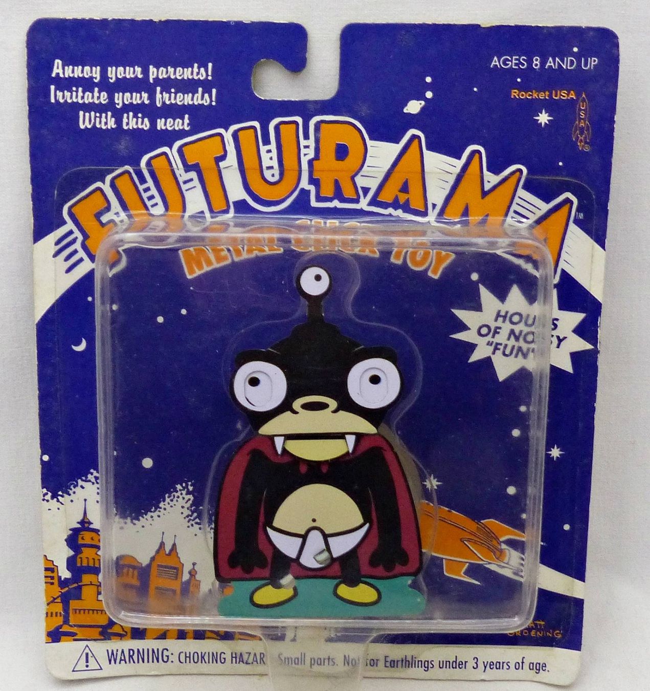 Statuette: FUTURAMA METAL CLICK TOYS BENDER NIBBLER DEVIL SET 2001 – Nuovo e nell'imballaggio originale da Lugano venduto da YouWantUS 1