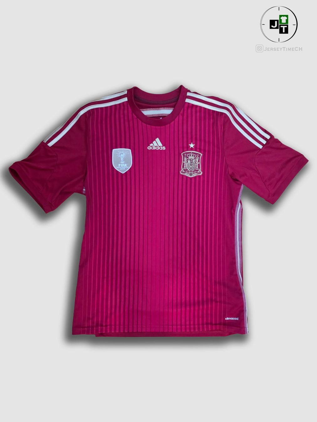 Adidas Leibchen & Hosen: SPANIEN 2014 TRIKOT WM-SIEGER PATCH L – Gebraucht aus Lüchingen von Jersey_Time